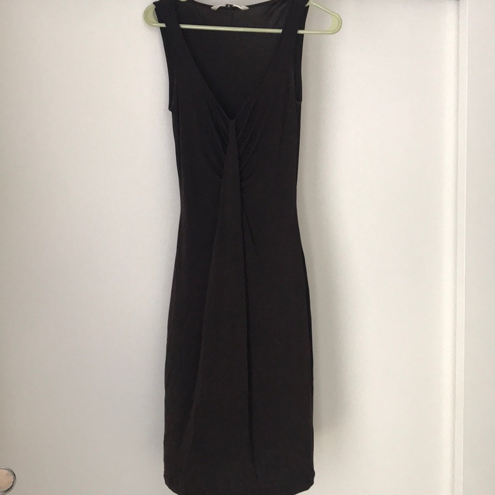 DVF brown midi dress
